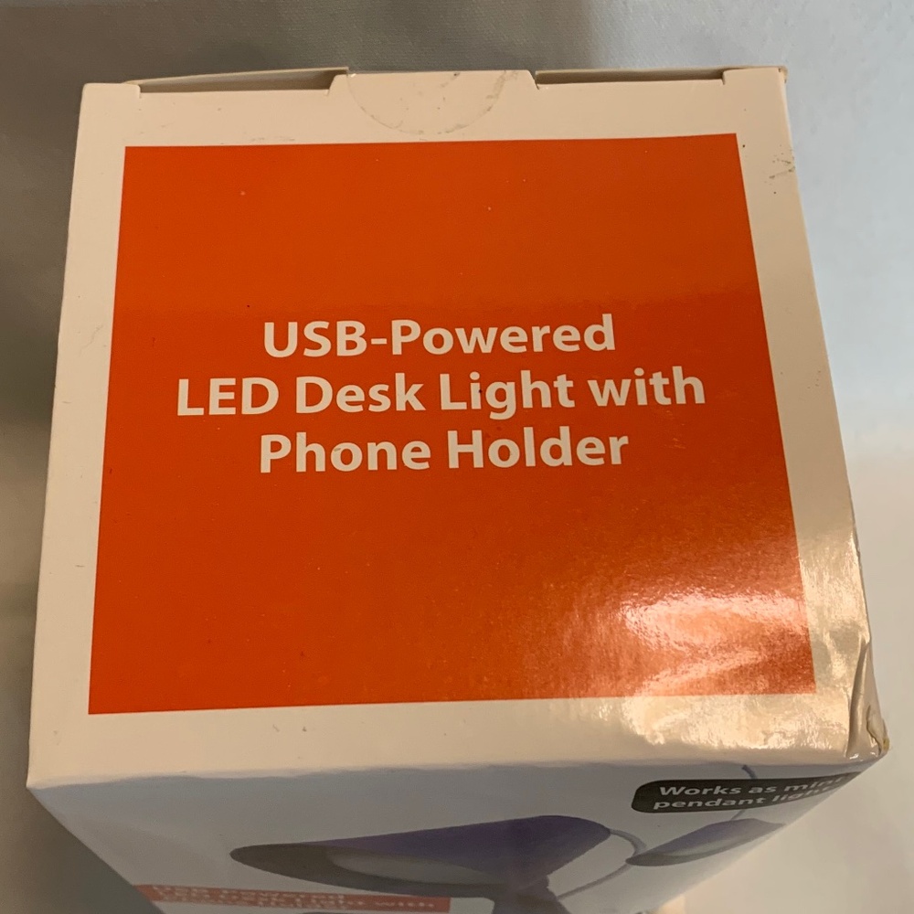 NIB! USB Powered LED Desk Light with Phone Holder! - Picture 7 of 7
